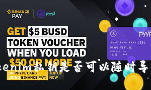 Tokenim私钥是否可以随时导出？